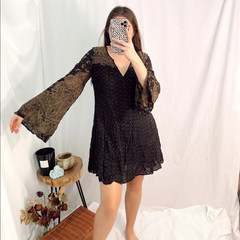 Free People intimates bell sleeve tunic dress